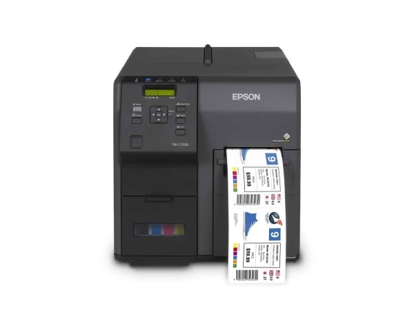 Wireless Enabled Epson Inkjet Color Label Printer ColorWorks C7500 (Gloss) SKU: C31CD84311-WB