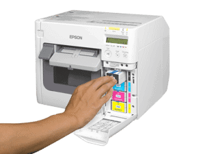 Epson ColorWorks C3500 Cyan Ink Cartridge SJIC22(C) for Epson C3500 SKU: C33S020581 GTIN: 4988617161696 CW C3500 Ink Replacement