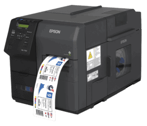 Epson ColorWorks C7500 Matte Inkjet Color Label Printer SKU: C31CD84011 CW C7500 Left Angle