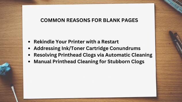 Common Reasons for Blank Pages
