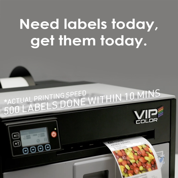 VIPCOLOR VP550 Bundle Color Label Printer w Water Resistant Ink & Unwinder SKU: VP-550Bundle - Image 4