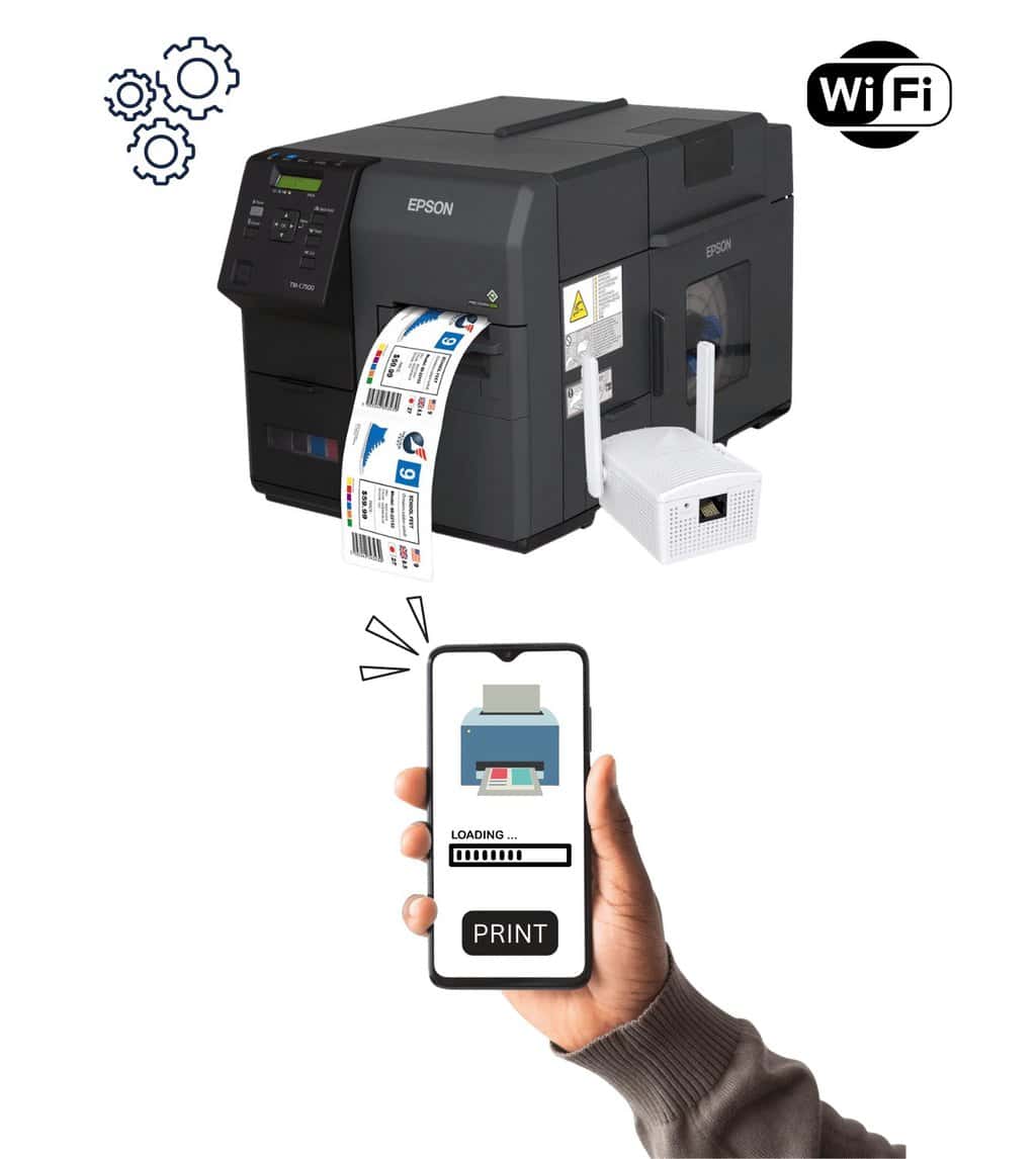 Epson ColorWorks Wireless Label Printers Print 1