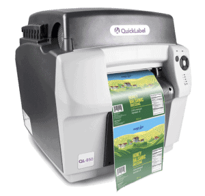 QuickLabel QL-850 Four-Color, Wide-Format Inkjet Label Printer SKU: 42917500 QL850 side BALSAMIC 091719