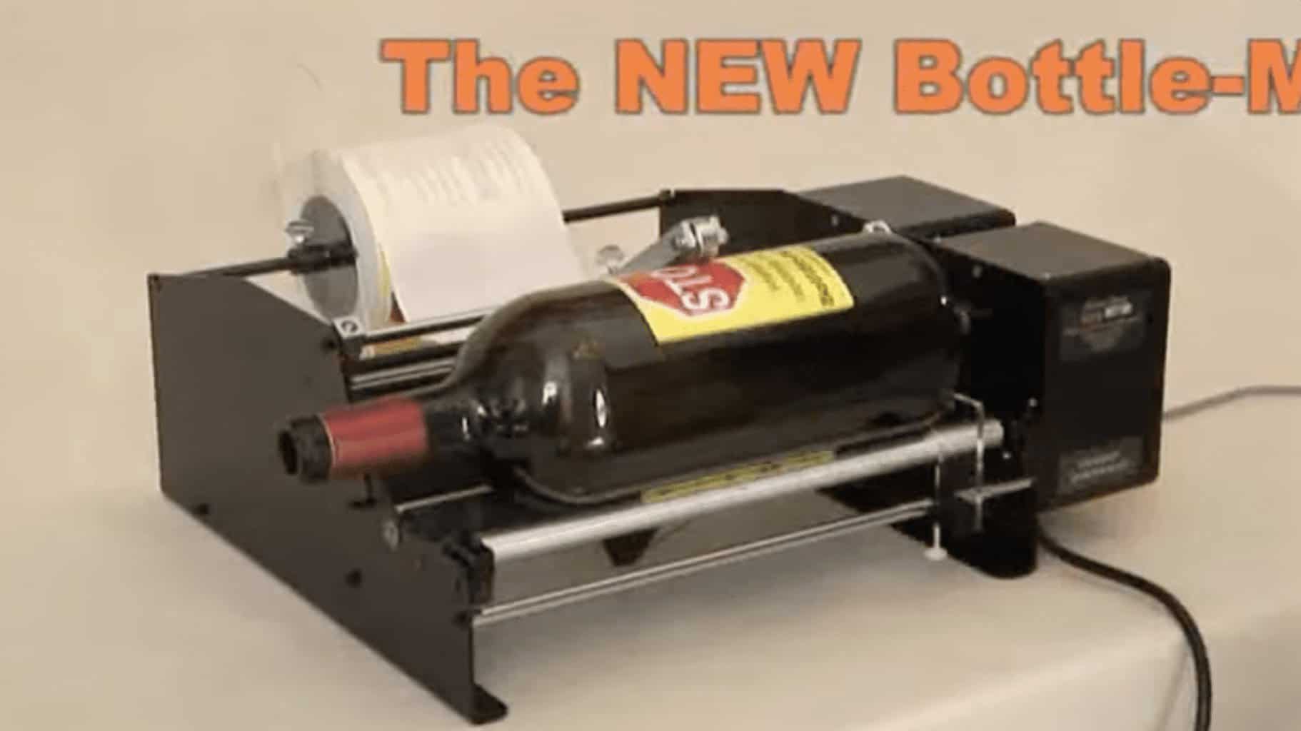 DELUXE Model Dispensa-Matic Single Label Bottle-Matic 10" Electric Label Applicator / Label Dispenser (10" Base) SKU: Bottle-Matic-10-Single-Deluxe Screen Shot 2022 03 14 at 4.37.30 PM