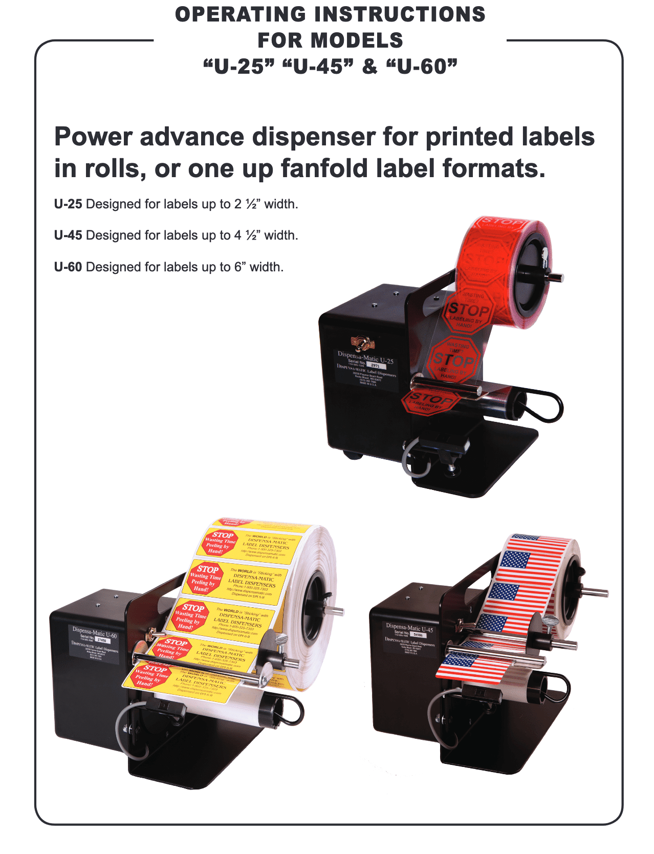 Operating-Instructions-Dispensa-Matic-U25-U45-U60