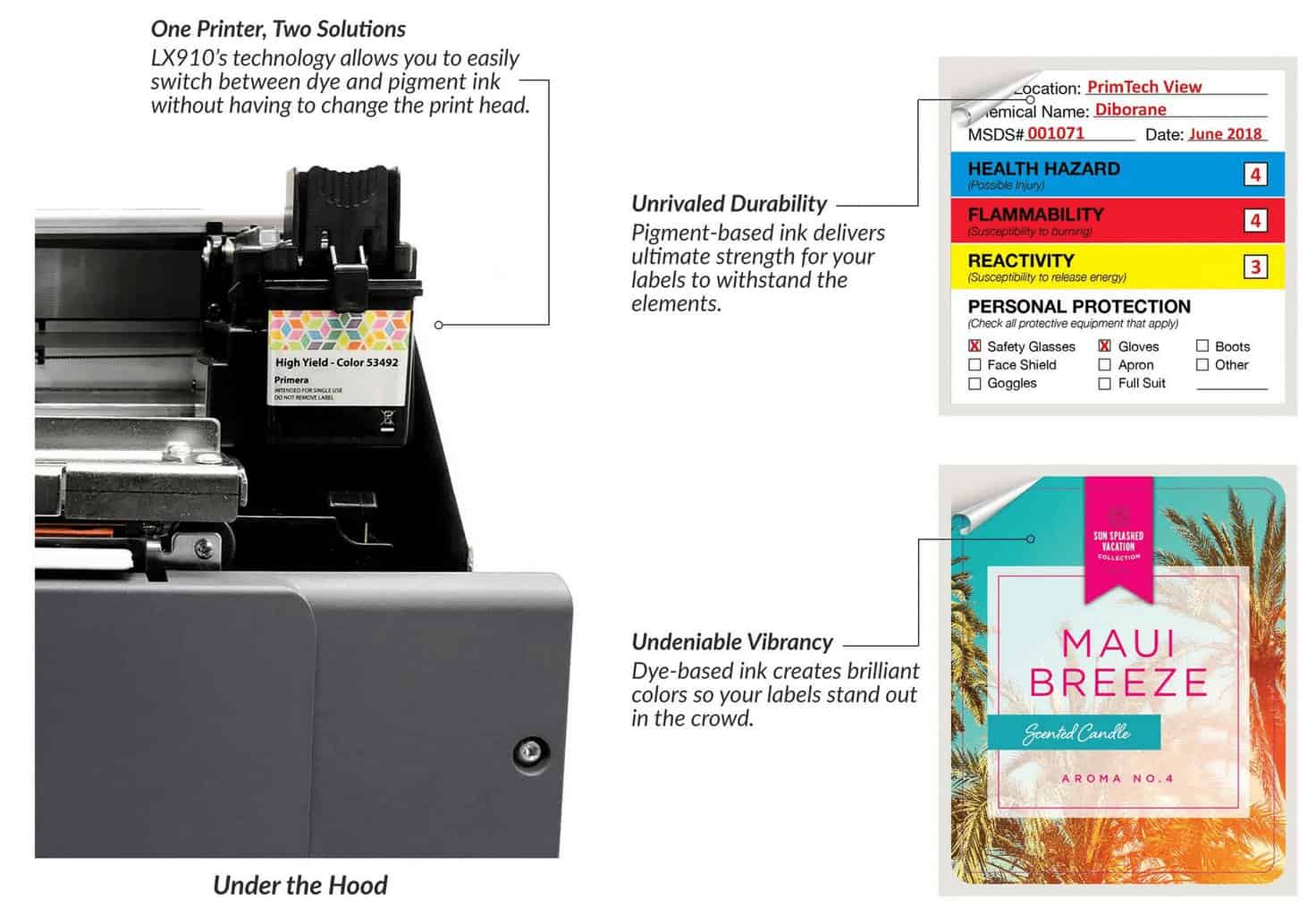 Primera LX910 Color Label Printer SKU: LX910 Features