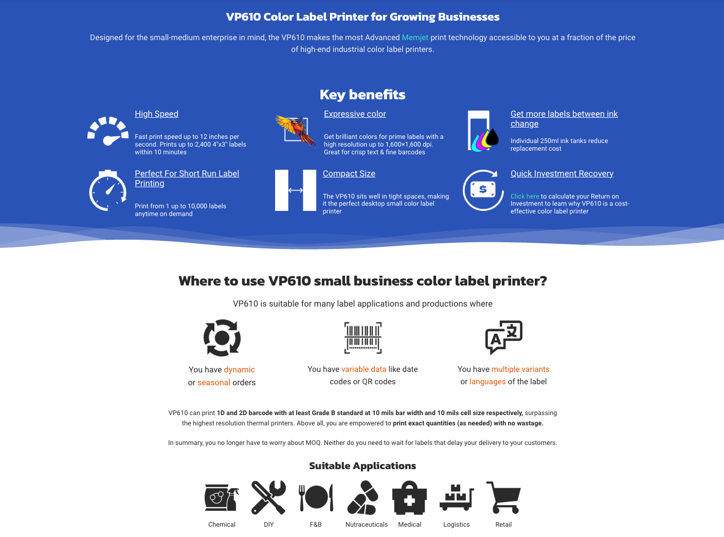 VIPCOLOR VP610 Bundle Color Label Printer w Ink SKU: VP-610Bundle Screenshot 2025 07 23 at 5.05.21 PM