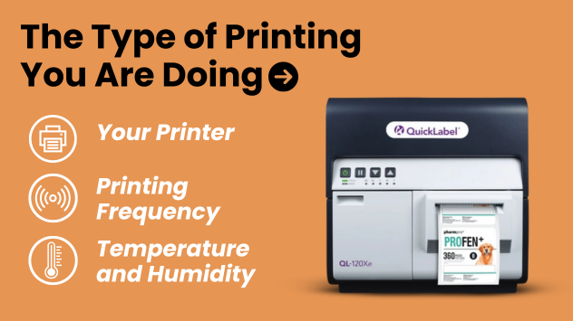 The Type of Printing You Are Doing