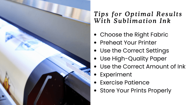 Tips for Optimal Results With Sublimation Ink