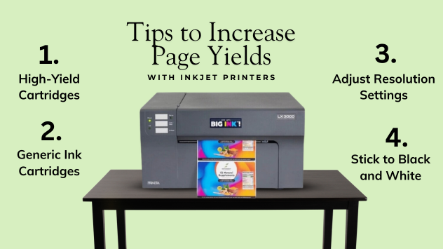 Tips to Increase Page Yields With Inkjet Printers
