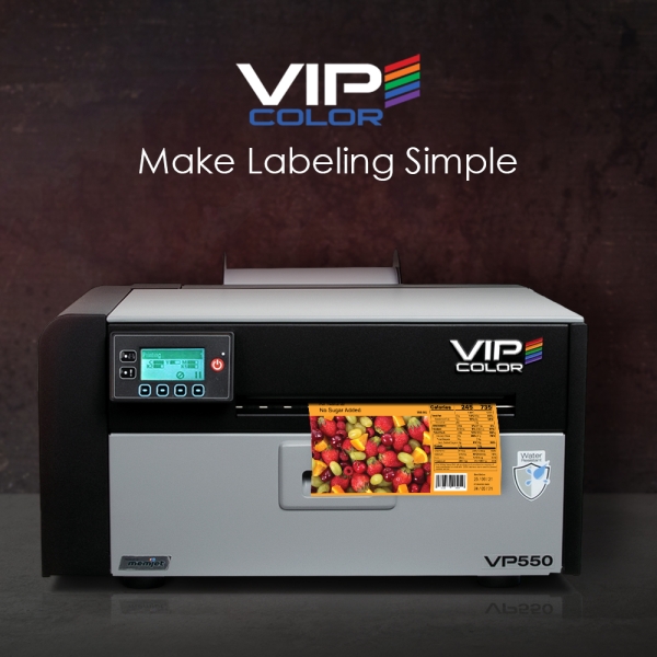 VIPCOLOR VP550 Bundle Color Label Printer w Water Resistant Ink & Unwinder SKU: VP-550Bundle - Image 3