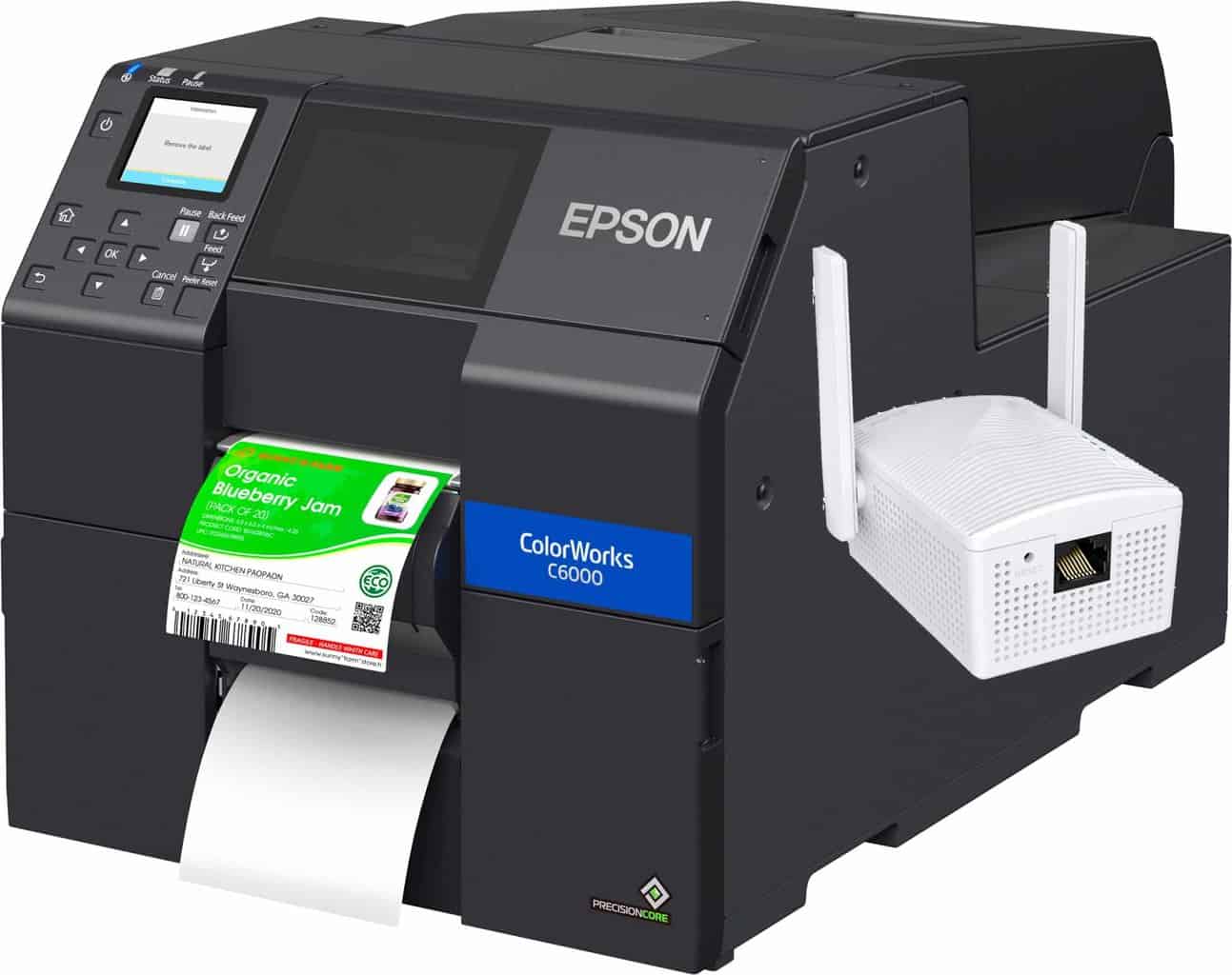 Wireless Bundle Epson ColorWorks CW-C6000P (Gloss) Color Inkjet Label Printer with Peel and Present SKU: