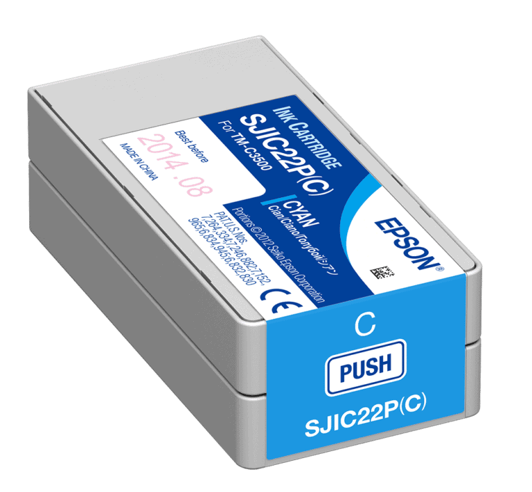 Epson ColorWorks C3500 Cyan Ink Cartridge SJIC22(C) for Epson C3500